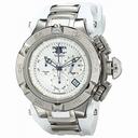 Invicta Subaqua Chronograph White Mother of Pearl Dial White Polyurethane Ladies Watch 17231