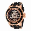 Invicta Subaqua GMT Black and Rose Dial Black Silicone Rubber Men's Watch 16823
