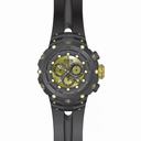 Invicta Venom Chronograph Black and Gold Dial Black Silicone Men's Watch 18451