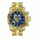 Invicta Venom Chronograph Blue Dial Gold Ion-plated Mnes Watch 14463