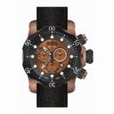 Invicta Venom Chronograph Copper Dial Black Leather Men's Watch 15987