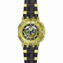 Invicta Venom Chronograph Gold and Black Dial Black Silicone Men's Watch 20424