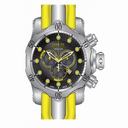 Invicta Venom Chronograph Grey Dial Yellow Polyurethane Men's Watch 14002
