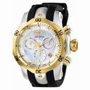 Invicta Venom Chronograph Mother Of Pearl Dial Black Polyurethane Band Ladies Watch 0954