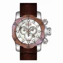 Invicta Venom Chronograph Mother of Pearl Dial Brown Leather Men's Watch 80694