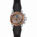 Invicta Venom  Chronograph  Rose and Silver Dial Black Silicone Men's Watch 20442