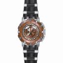 Invicta Venom Chronograph Rose Gold and Silver Dial Black Silicone Men's Watch 20426