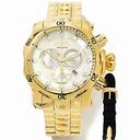 Invicta Venom Chronograph Silver Dial Gold-plated Men's Watch 13885