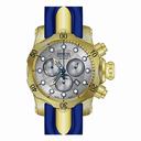 Invicta Venom Reserve Silver Dial Navy Polyurethane Men's Watch 19896
