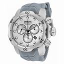 Invicta Venom Silver Dial Grey Silicone Men's Watch 19914