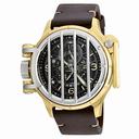 Invicta Vintage Black Dial Brown Leather Men's Watch 20258