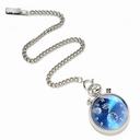 Invicta Vintage Blue Dial Men's Pocket Watch and Chain 14854