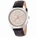 Invicta Vintage Chronograph Ivory-tone Dial Black Patent Leather Strap Men's Watch 12386