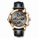 IWC Grande Complication Grey Dial 18kt Rose Gold Black Leather Men's Watch IW377025