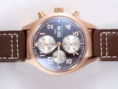 IWC Antoine Saint-Exupery IW371702 Brown Dial Automatic Stainless Steel with Rose Gold Bezel Watch