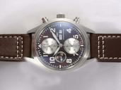 IWC Antoine Saint-Exupery IW371709 Round Grey Ostrich Leather Strap Grey Dial Watch