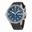 IWC Aquatimer Chronograph Blue Dial Black Rubber Men's Watch IW3768-05