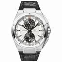 Iwc Big Ingenieur Rhodium Dial Chronograph Black Leather Men's Watch IW378403