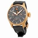 IWC Big Pilot Grey Dial Leather Strap Automatic Men's Watch IW502638