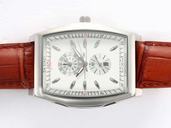 IWC Da Vinci Chronograph IW376411 Brown Ostrich Leather Strap Womens Watch