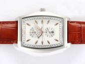 IWC Da Vinci Chronograph IW376411 White Dial Stainless Steel Case Rectangle Watch