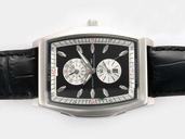 IWC Da Vinci Chronograph IW376413 Stainless Steel Case Rectangle Black Dial Watch