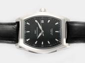 IWC Da Vinci IW452301 Hexagonal Black Dial Black Ostrich Leather Strap Watch