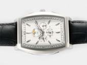 IWC Da Vinci Kurt Klaus IW376204 Black Ostrich Leather Strap Stainless Steel Bezel Midsize Watch