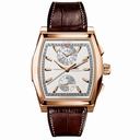 IWC Da Vinci Silver Dial Brown Leather 18k Rose Gold Chrono Men's Watch IW376418