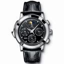 IWC Grande Complication Black DIal Chronograph Black Leather Men's Watch IW377017