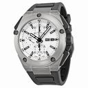 IWC Ingenieur Double Chronograph Silver Dial Rubber Strap Automatic Men's Watch IW386501