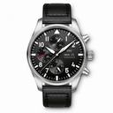 IWC Pilot Black Dial Automatic Men's Chronograph Watch IW377709