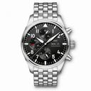 IWC Pilot Black Dial Automatic Men's Chronograph Watch IW377710