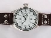 IWC Pilots Classic Big Pilots IW500401 46mm Brown Ostrich Leather Strap Midsize Watch