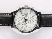 IWC Pilots Classic Chronograph IW371701 Automatic PVD Bezel White Dial Watch