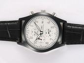 IWC Pilots Classic Chronograph IW371701 Quartz Chronograph White Dial PVD Bezel Watch