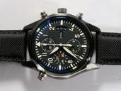 IWC Pilots Classic Chronograph IW371701 Round Blue Dial Watch