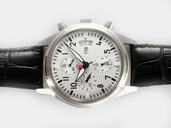 IWC Pilots Classic Chronograph IW371701 Stainless Steel Bezel White Dial Watch