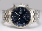 IWC Pilots Classic Chronograph IW371704 Automatic Black Dial Stainless Steel Bezel Watch