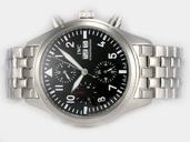IWC Pilots Classic Chronograph IW371704 Black Dial Automatic 42mm Watch