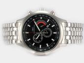 IWC Pilots Classic Chronograph IW371704 Round Black Dial Silver Stainless Steel Strap Watch