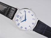 IWC Pilots Classic Midsize IW325601 40mm Black Ostrich Leather Strap Midsize Watch