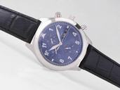 IWC Pilots Spitfire IW371712 Black Ostrich Leather Strap Stainless Steel Bezel Midsize Watch