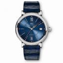 IWC Portofino Blue Dial Alligator Leather Automatic Unisex Watch IW458111