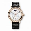 IWC Portofino White Mother Of Pearl Dial Black Alligator Santoni Leather Band Automatic Ladies Watch IW459002