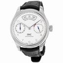 IWC Portugieser Annual Calendar Silver Dial Alligator Leather Automatic Men's Watch IW503501