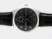 IWC Portuguese Chrono-Automatic IW371417 Stainless Steel Case Round Black Dial Watch