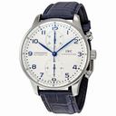 IWC Portuguese Chrono Automatic Steel Blue Men's Watch IW371417