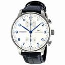IWC Portuguese Chronograph Automatic White Dial Men's Watch IW371446