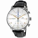 IWC Portuguese Chronograph Mechanical Silver Dial Men's Watch 3714-45